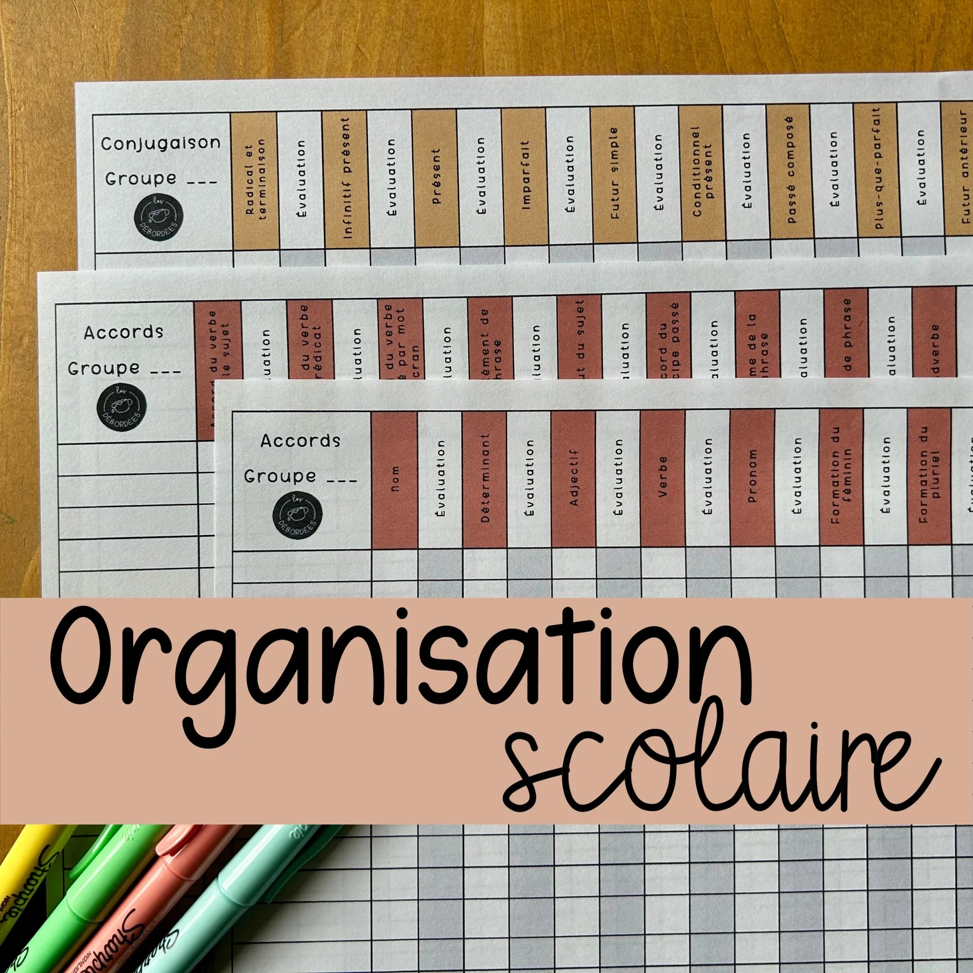Grilles pour les concepts - 3e cycle