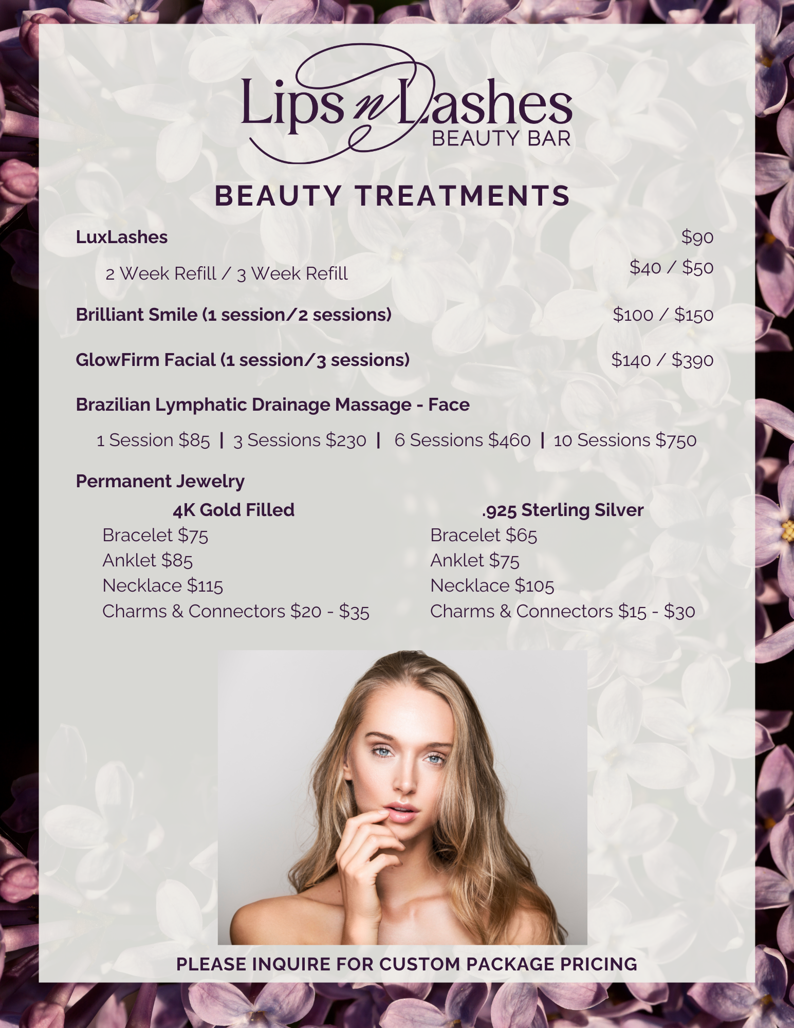 Lips n Lashes Beauty Bar Spa Price List beauty treatments.png