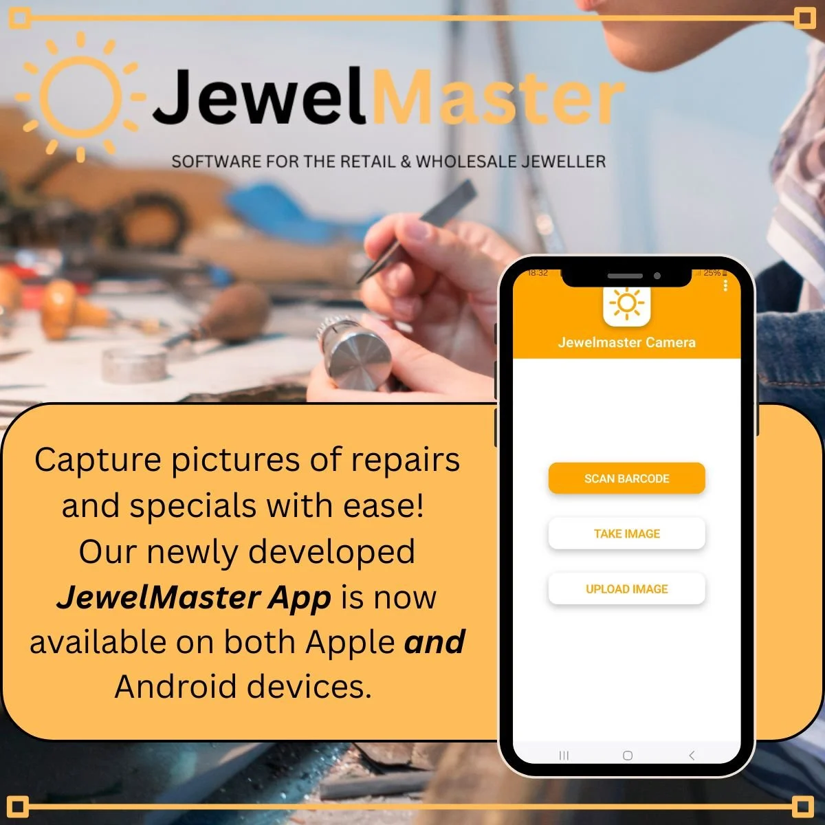 It&rsquo;s here&hellip;&hellip;..the JewelMaster Imaging App for both Android and Apple!

As always, we listened to our customers and we delivered a solution that meets their needs.

JewelMaster EPOS users have already had the ability to take multipl