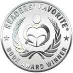 Silver medal with engraved text and laurel wreath design for Readers' Favorite 2026 award.