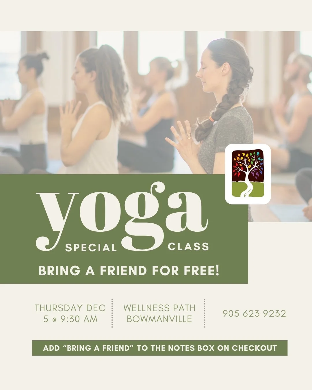 Ready to unwind and rejuvenate? 
🌸 Join us for a Gentle Yoga class this Thursday, Dec 5 at 9:30 AM. 

Small class sizes = more personalized attention. 

Bring a friend for FREE (just note at checkout)! 🧘&zwj;♀️

✨ Don&rsquo;t miss out&mdash;book yo