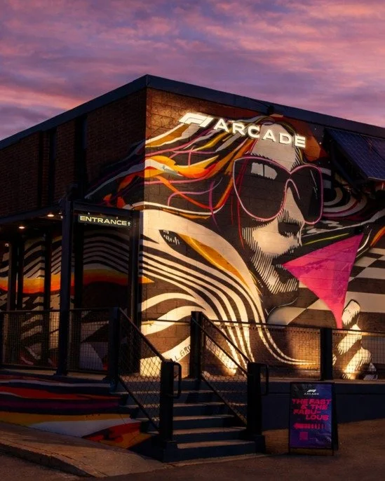 Art built into the architecture.

For F1 Arcade Atlanta, we partnered with local artist @a.l._grime to reinterpret F1 Arcade's signature tyre-mark with bold indoor and outdoor murals that add a visceral energy unique to the city.

#F1Arcade #ArtDesig