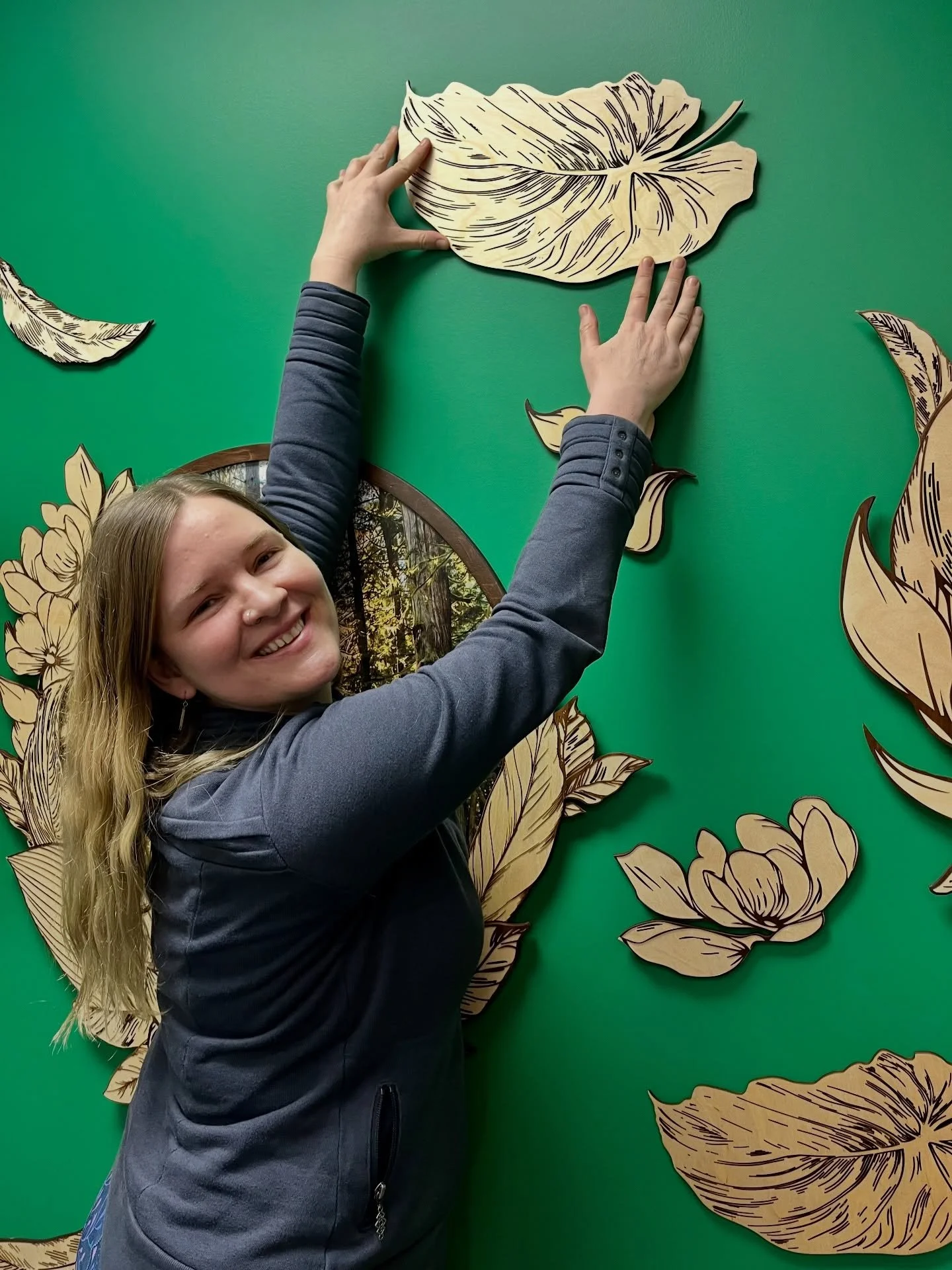 Here&rsquo;s a sneak peek at some of the artwork that went up in the clinic last night 🌿✨

Our intention was to bring the grounding presence of nature into the space. We can&rsquo;t wait for you to see it in person! 🍃