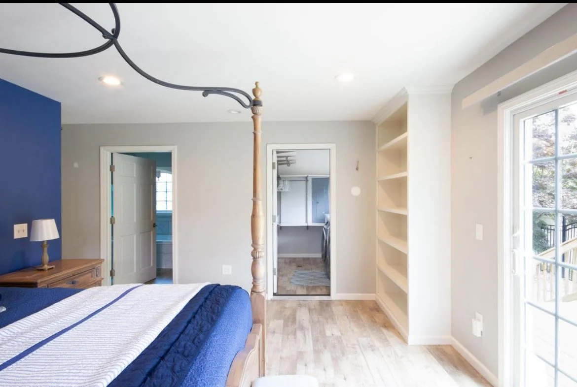 Primary Bedroom & Laundry After