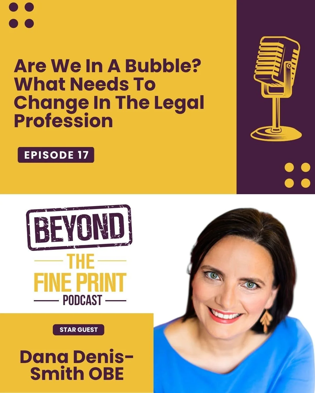 The legal profession can sometimes feel like The Truman Show 🎬 . Inside the comfort of a bubble with everything in order and running like it always has.
That is until someone taps the glass. 

🎙️ In this episode, we&rsquo;re joined by the wonderful