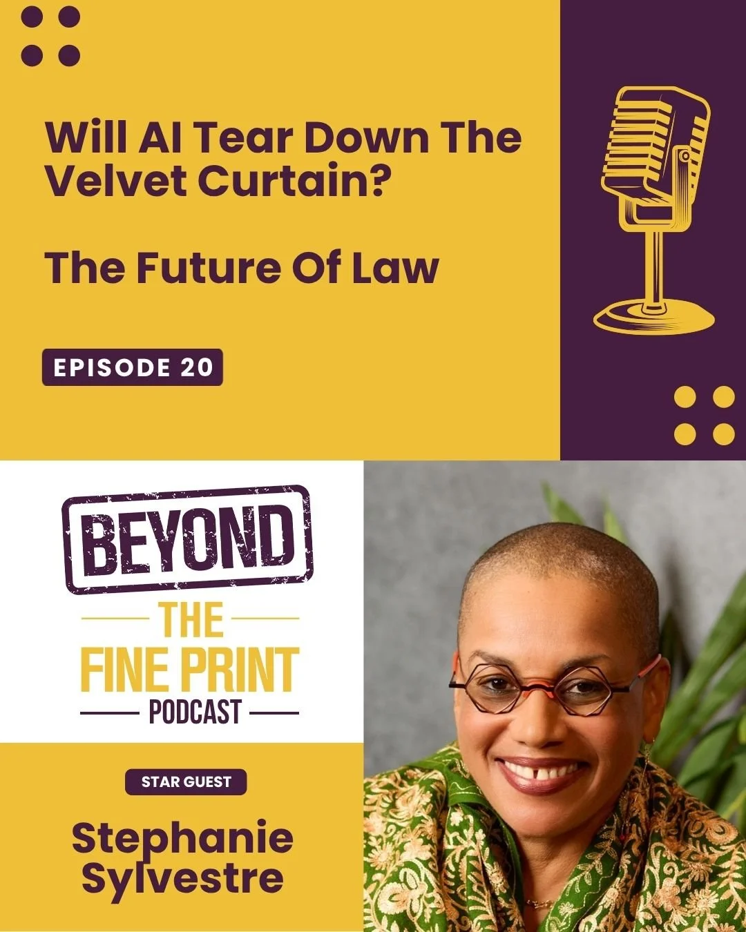 AI is making legal expertise more accessible.

The 'Wizard of Oz' curtain is being pulled back. But if anyone can get answers from a machine, where does that leave the legal profession?

In this episode, I'm joined by Stephanie Sylvestre, Co-Founder 