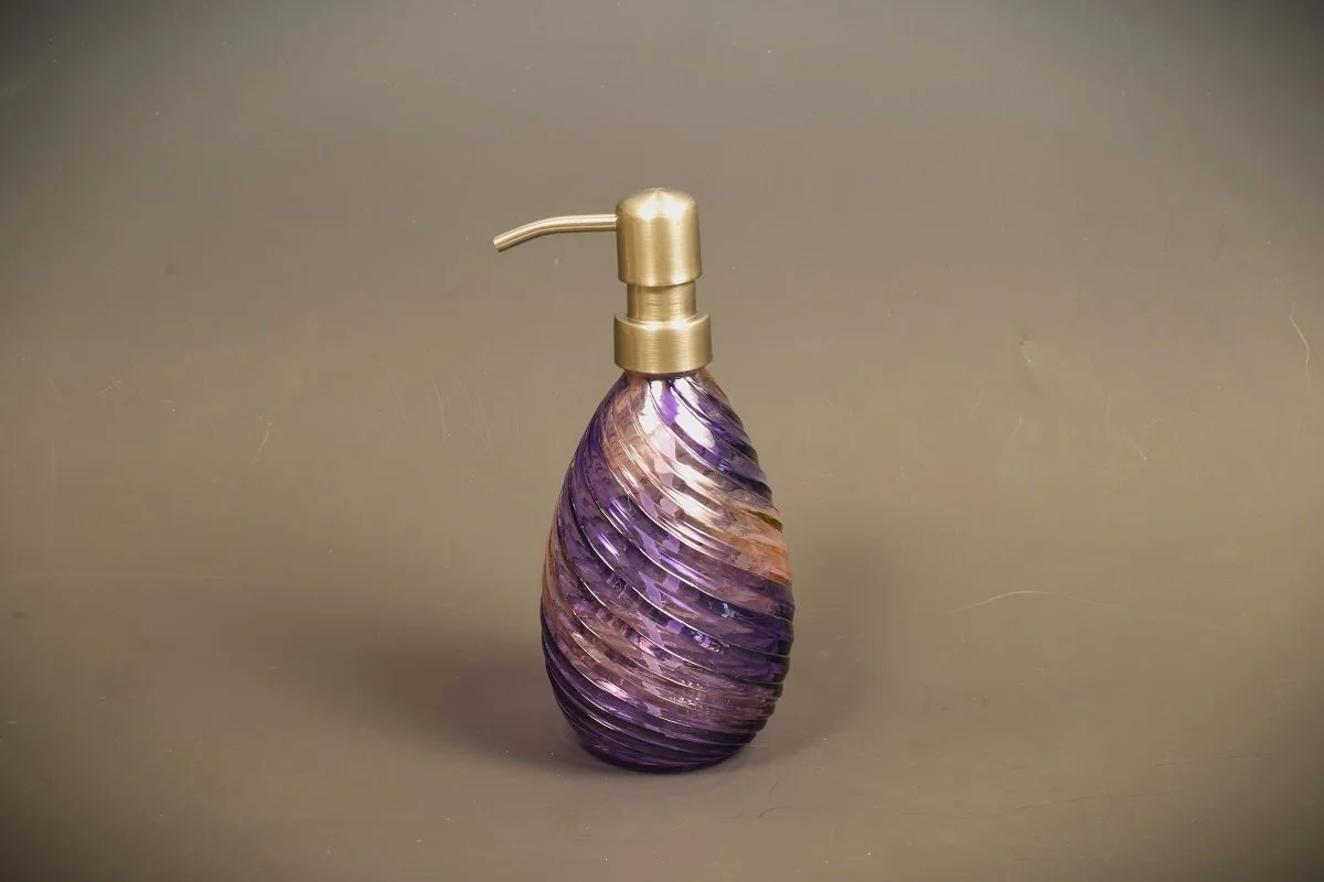 Soap dispenser pink and purple.JPG