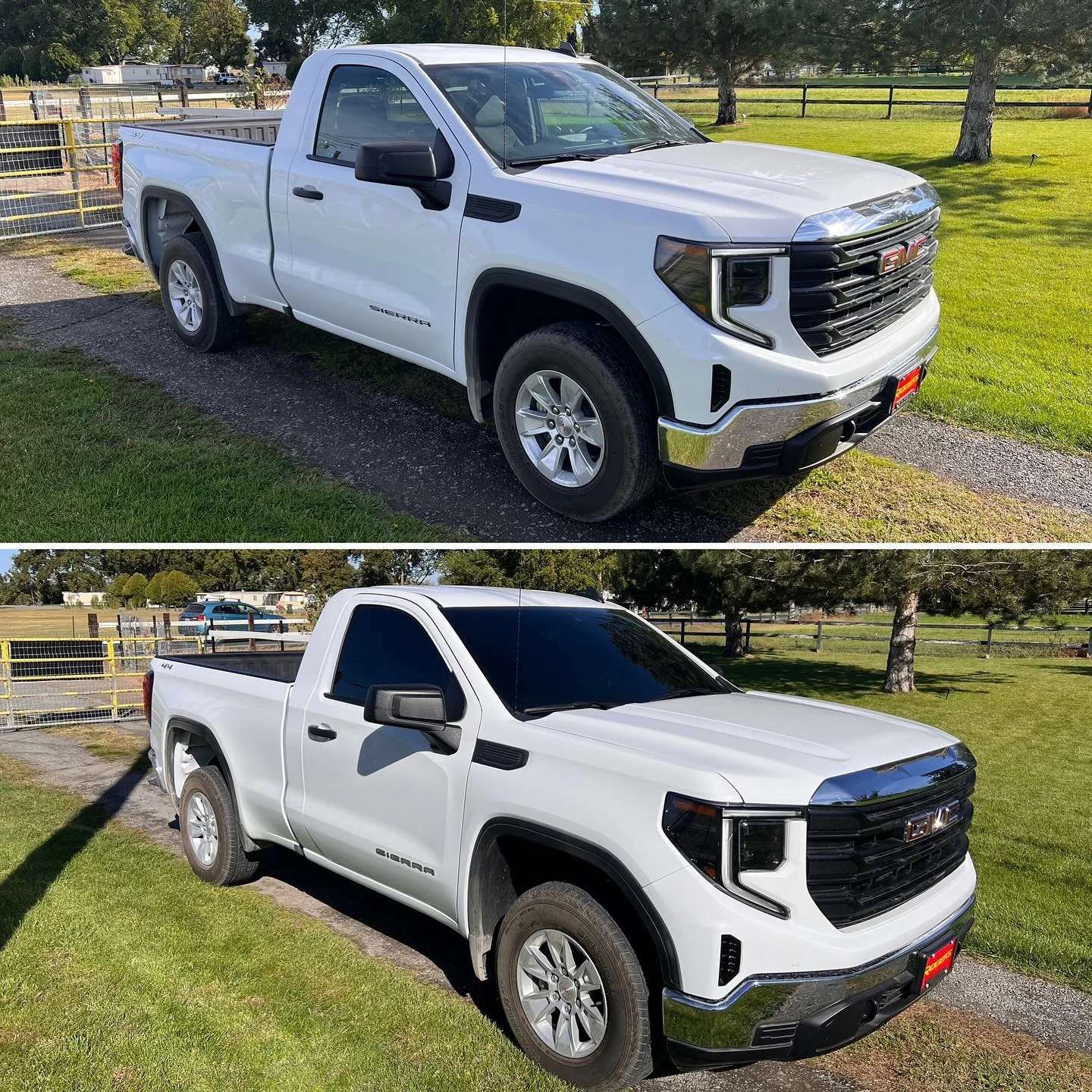 2024 GMC Sierra with 5% Koolmax Ceramic sides and back and 35% Koolmax Ceramic windshield. 🏴
Auto tint is an affordable way to stay cool, protect your car, and get more privacy. It&rsquo;s a small investment that makes a big difference!