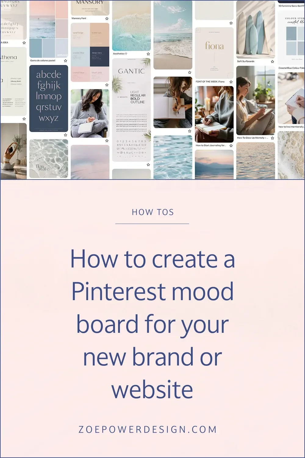 How to create a Pinterest mood board for your new brand or website (image for Pinterest)