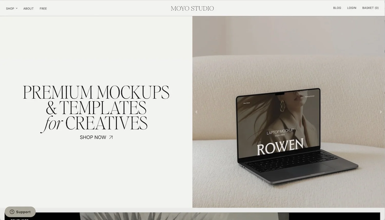 Screenshot of Moyo Studio website