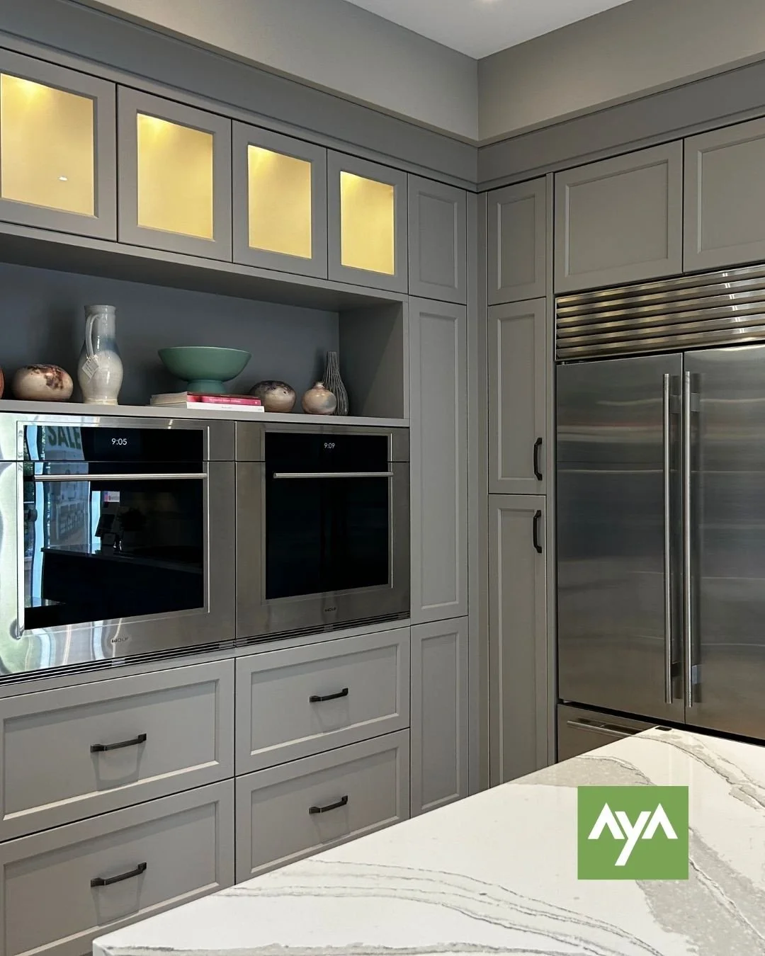 From kitchens and vanities to closets, laundry rooms, and built-ins, our expert team will guide you every step of the way&mdash;delivering beautiful design, quality cabinetry, and seamless results. The AyA design team will guide you every step of the