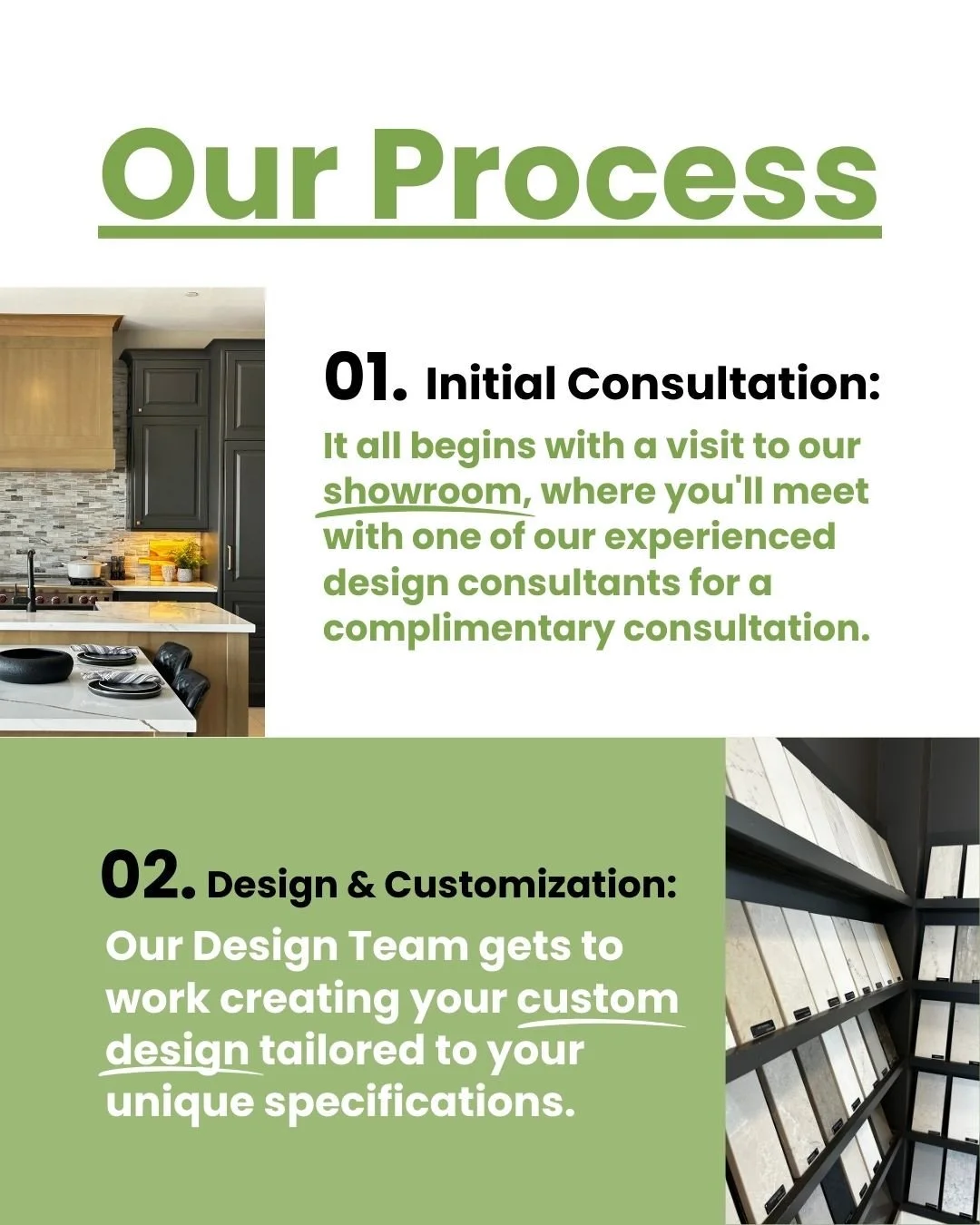 Our streamlined process and expert guidance make working with us an exciting and enjoyable experience from start to finish. We aim to exceed your expectations.⁠
With keen professionalism and attention to detail, we ensure your ideal space becomes rea