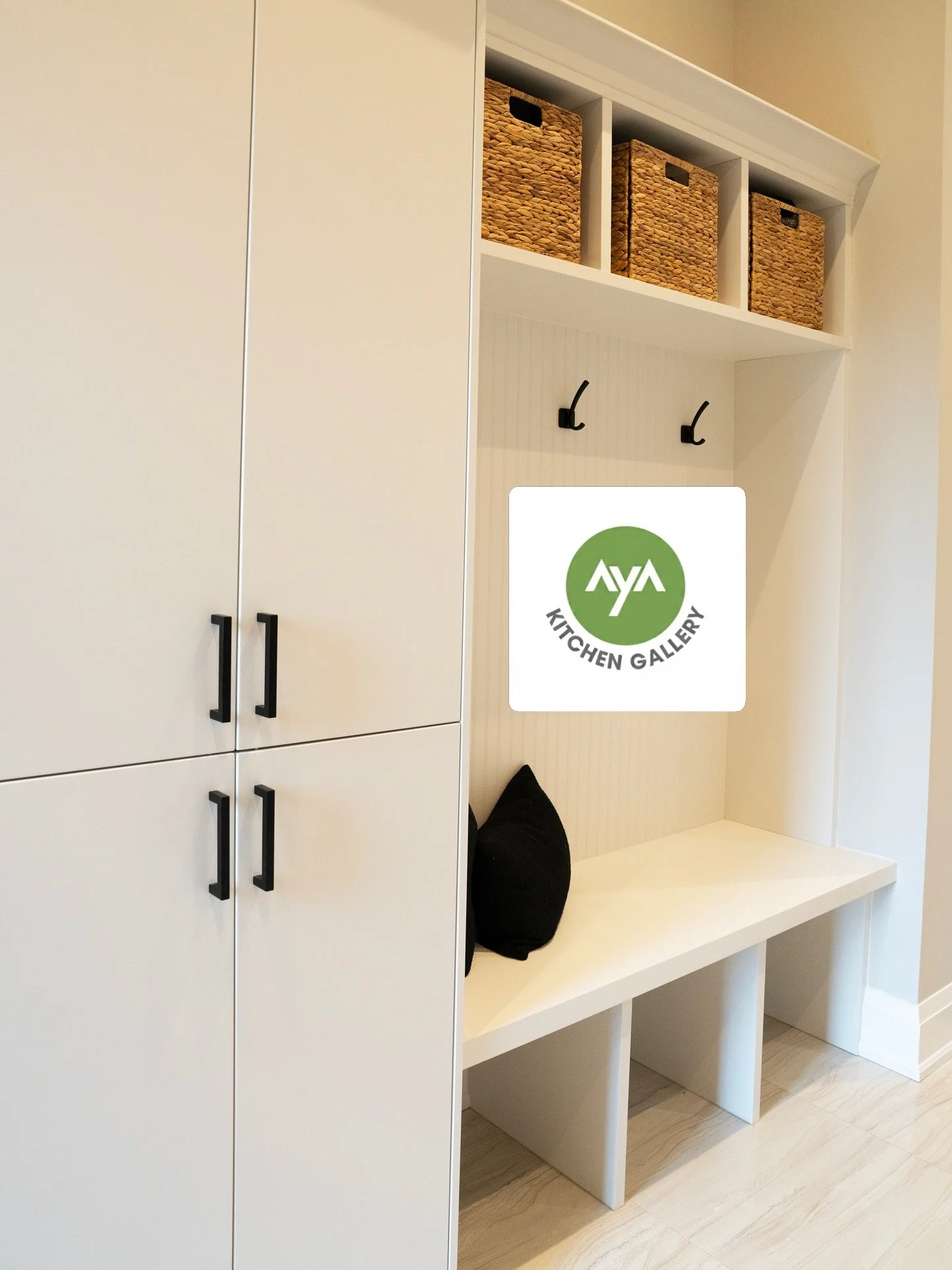 An organized mudroom helps bring calm to the morning routine by keeping coats, hats, mitts, boots, backpacks, and all the everyday essentials neat, tidy, and easy to find. Our experienced designers can help create customized storage solutions that wo