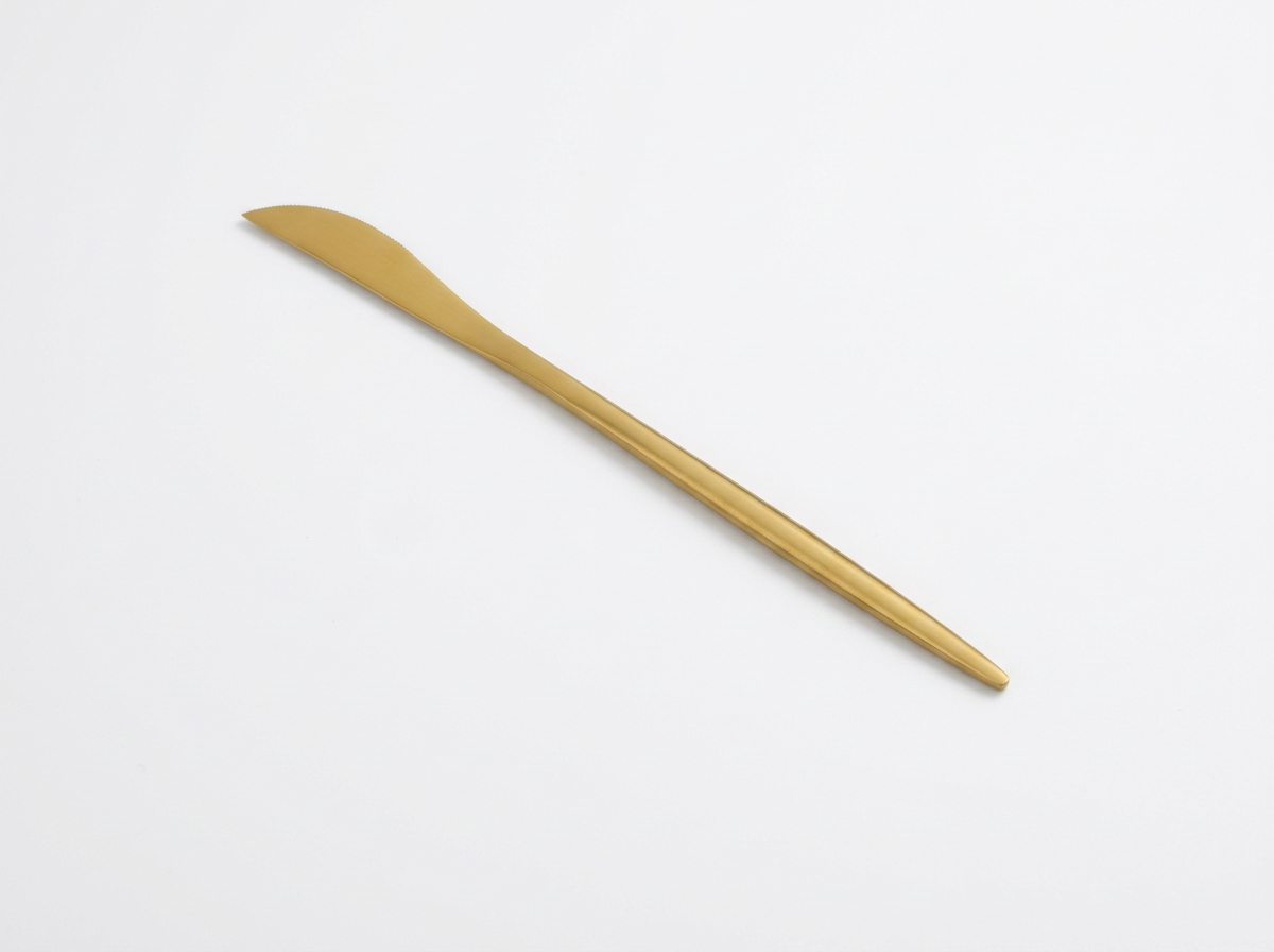 Modern Gold Dinner Knife