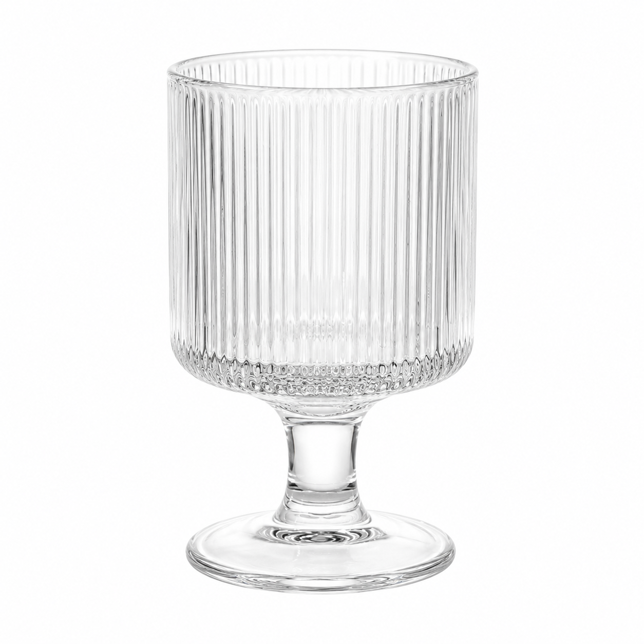 Ribbed Water Goblet