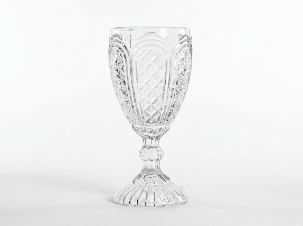 Clear Carousel Goblet