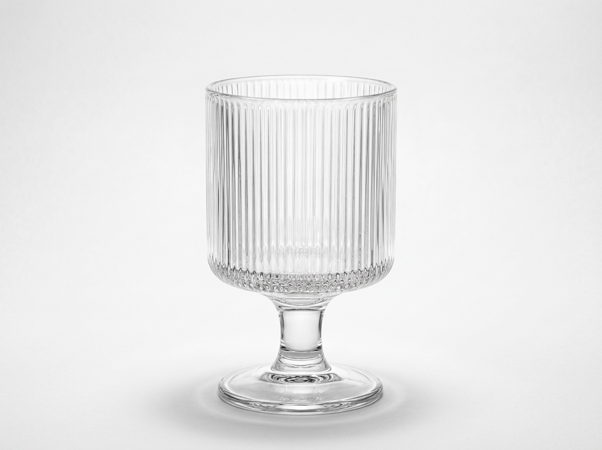 Ribbed Water Goblet