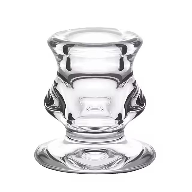 Glass Candlestick Holder