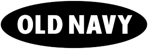 Official Old Navy logo with white capital letters in a black oval design.