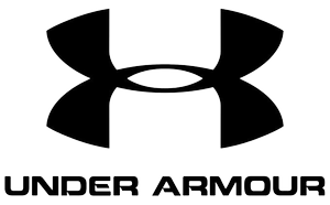 Official Under Armour logo with a black graphic symbol and bold uppercase text on a plain white background.