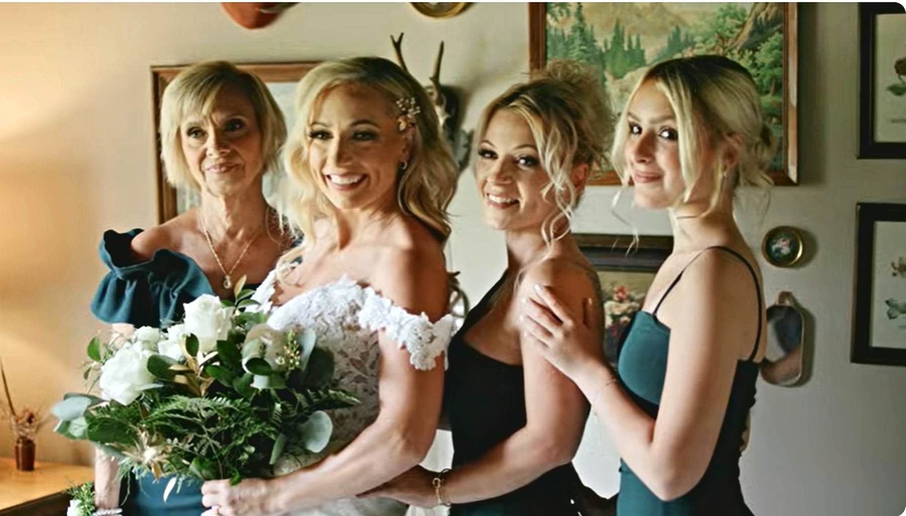 Bride with her maid of honor