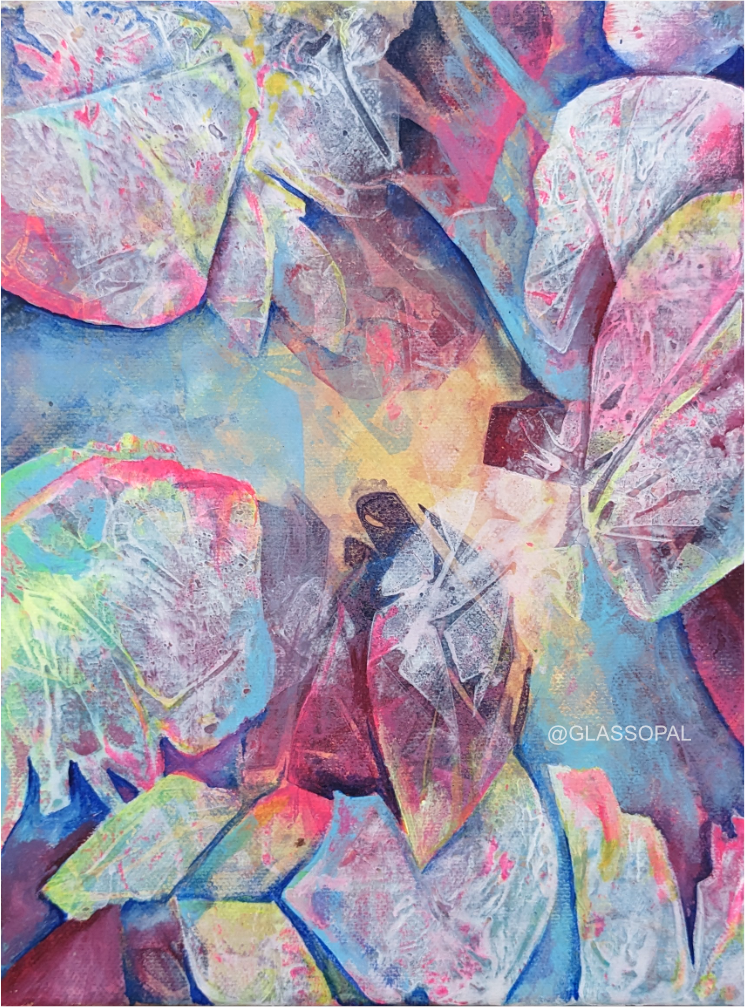 "My Mind" - Acryl auf Leinwand - 24x18 cm - 2023 - Original 170,-€ - Prints available