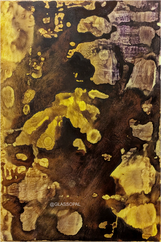 Tropfserie „Gelb“ - Acryl auf Leinwand - 60x40 cm - 2023 - Original 390,-€ - Prints available