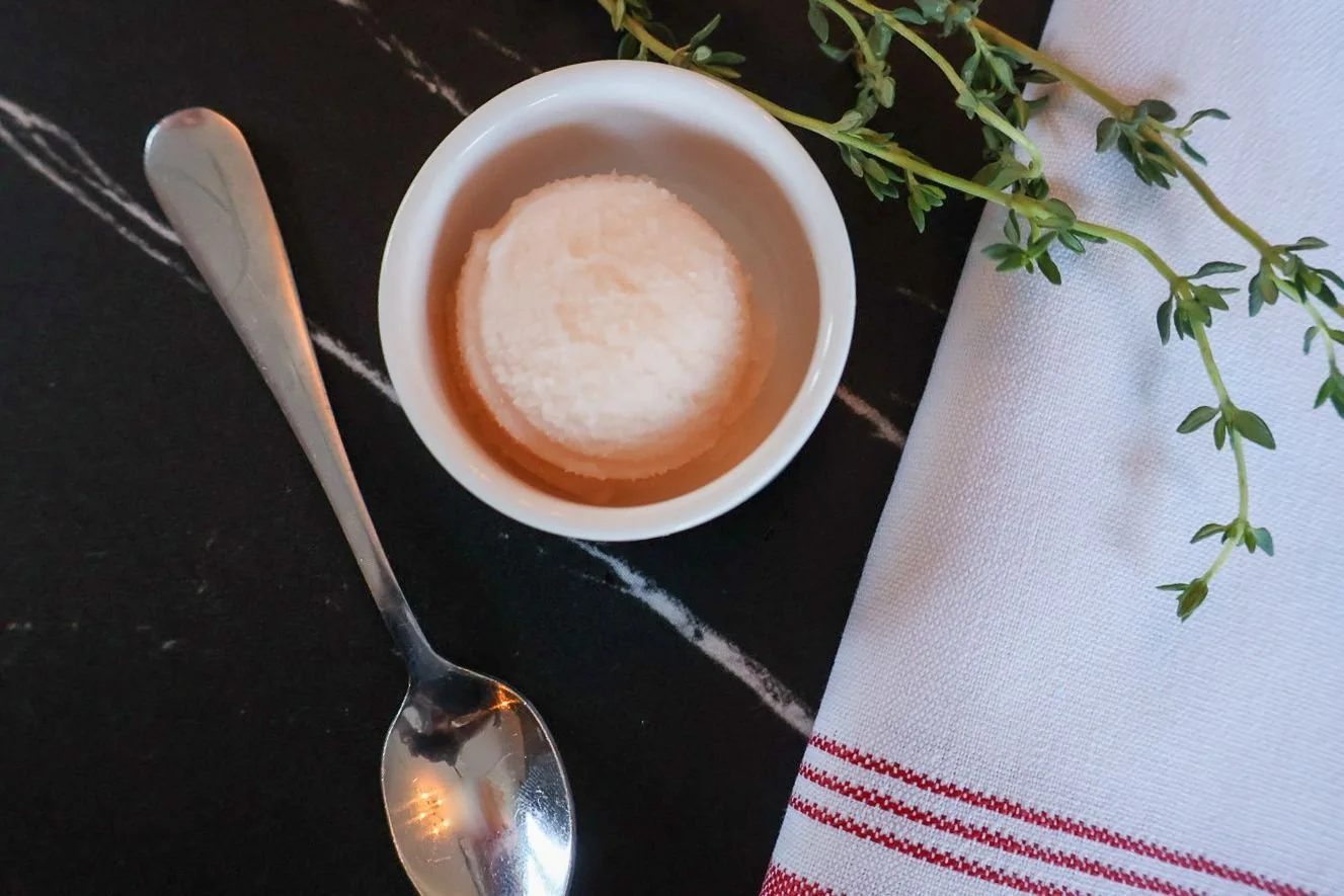 a little sorbet moment to cleanse the palate and refresh the senses. 🍧🤍