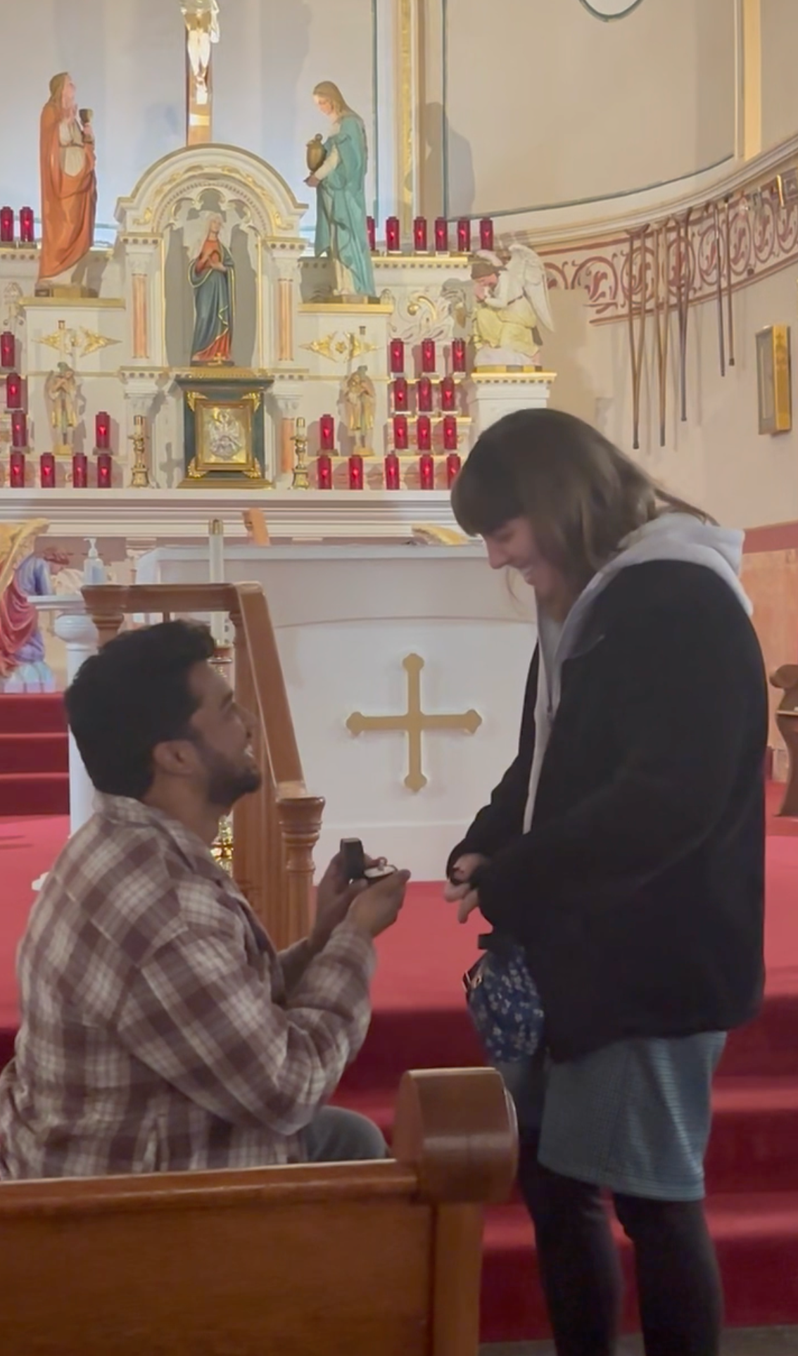A love story blessed at the Sorrowful Mother Shrine 