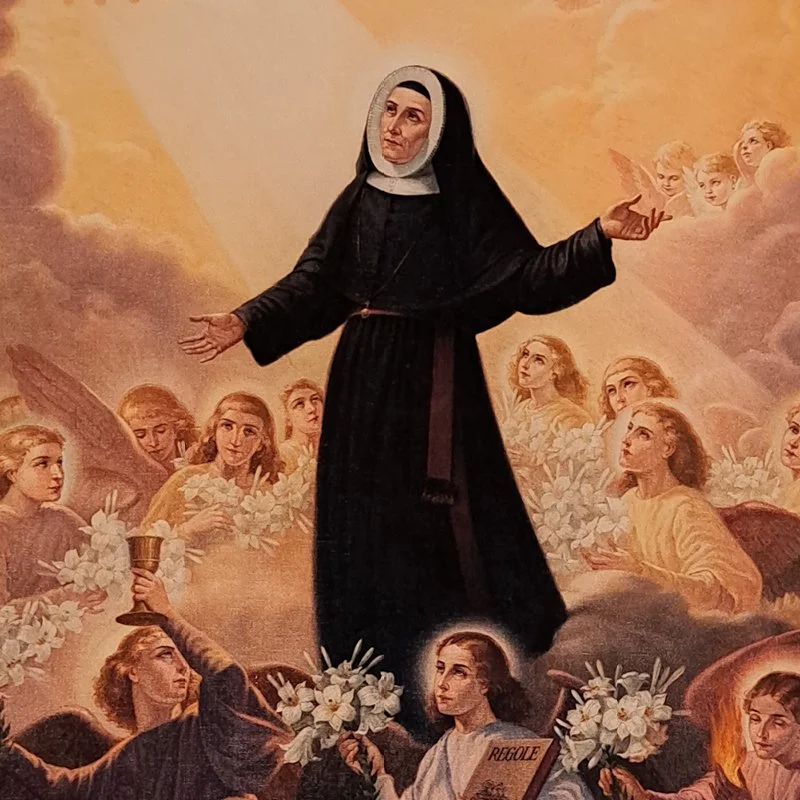 Mattias Canonization Painting, illinois priesthood, catholic order