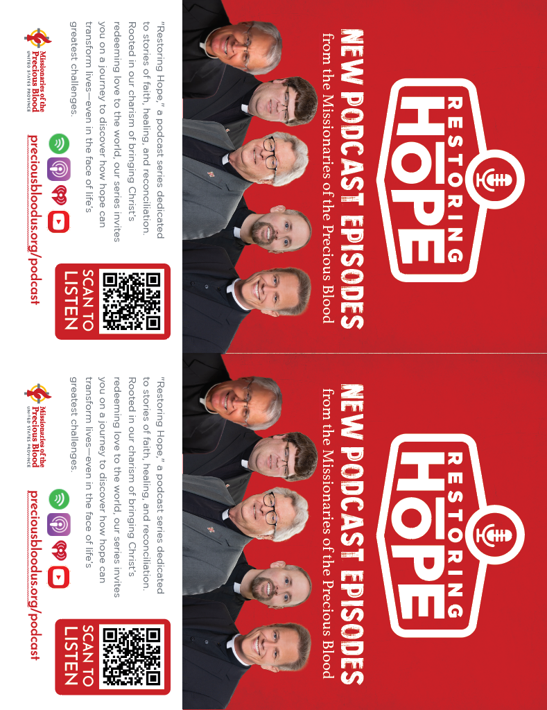 donate to the missionaries of the precious blood, give to hope and reconcilitaion