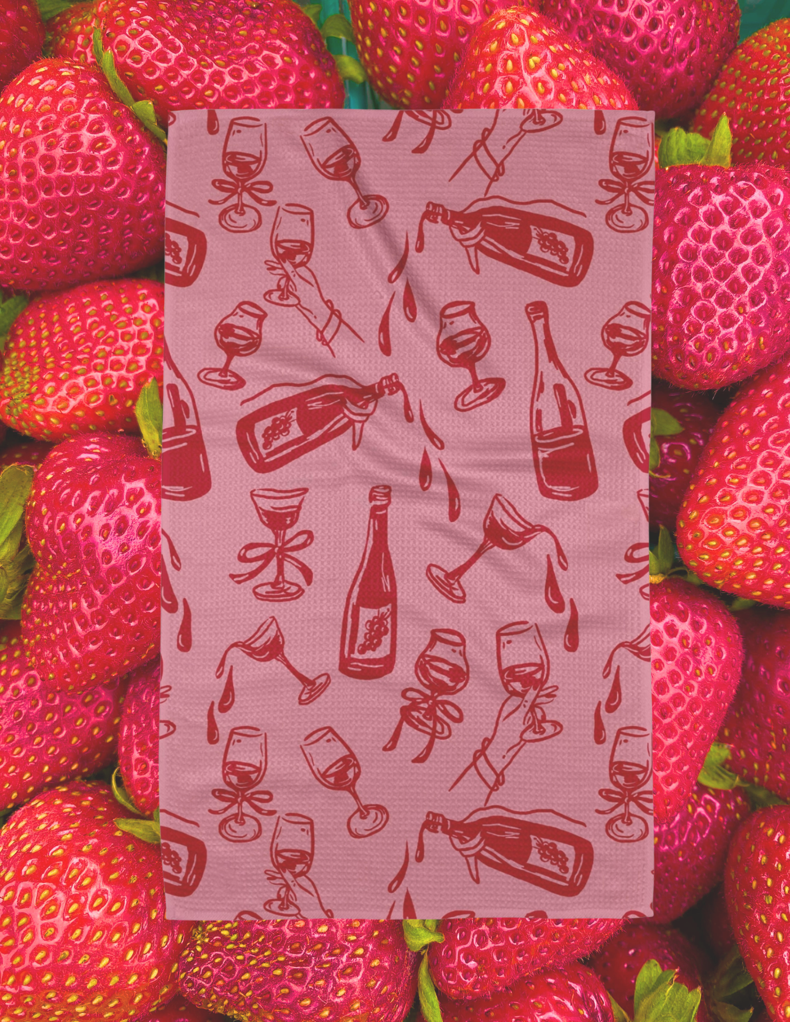 Wining & Dining Geometry Tea Towel