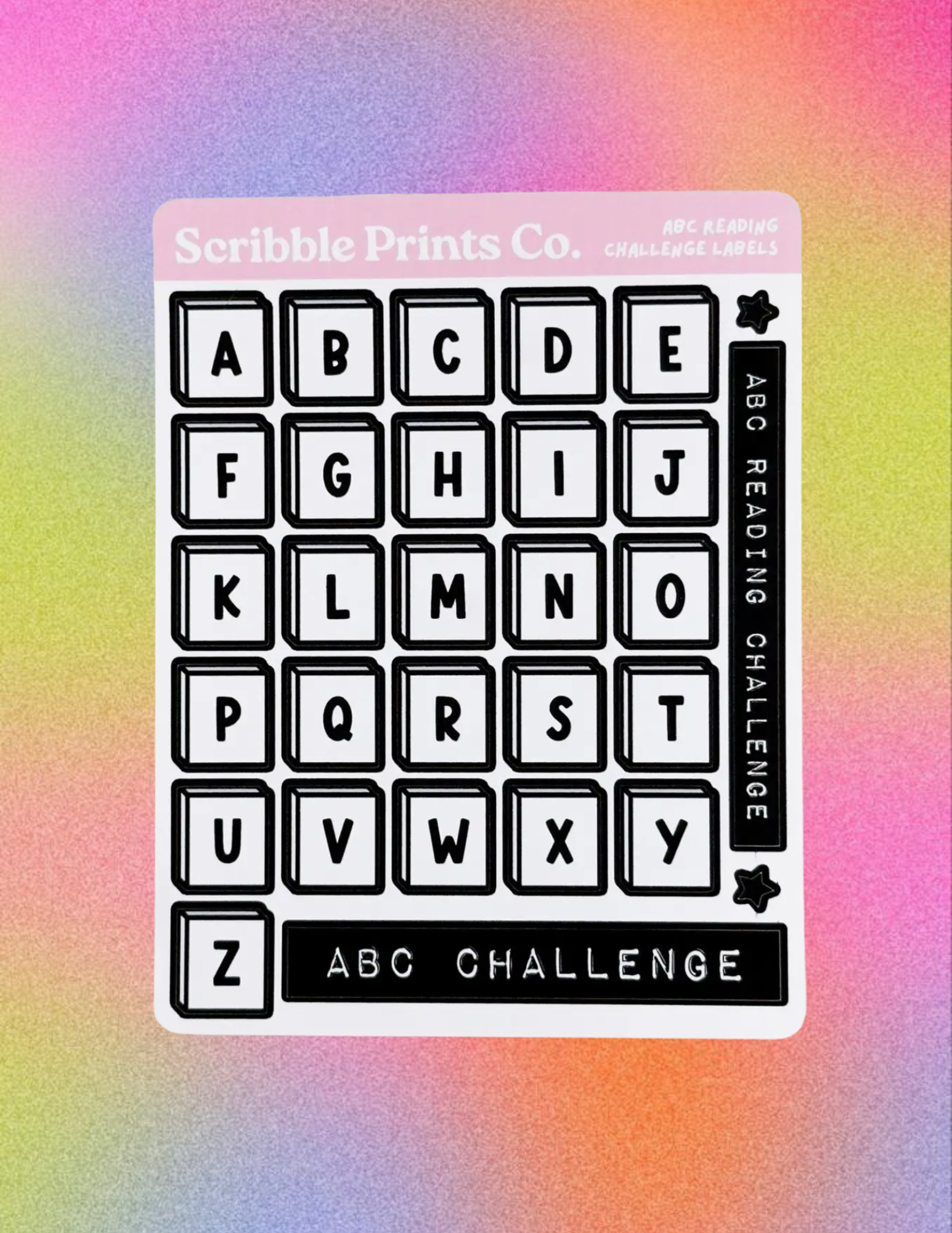 ABC Reading Challenge Labels