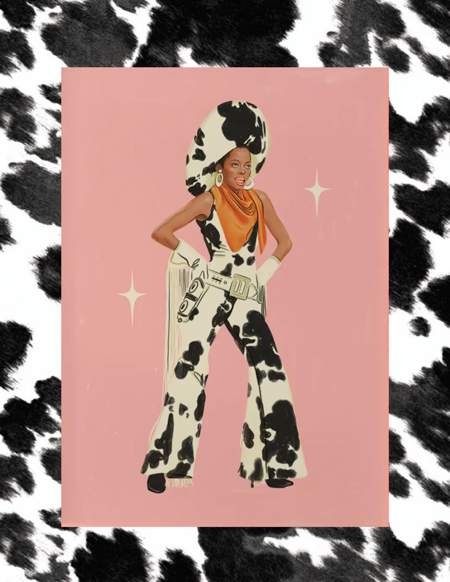 Diana Ross 1969 Cowgirl Art Print