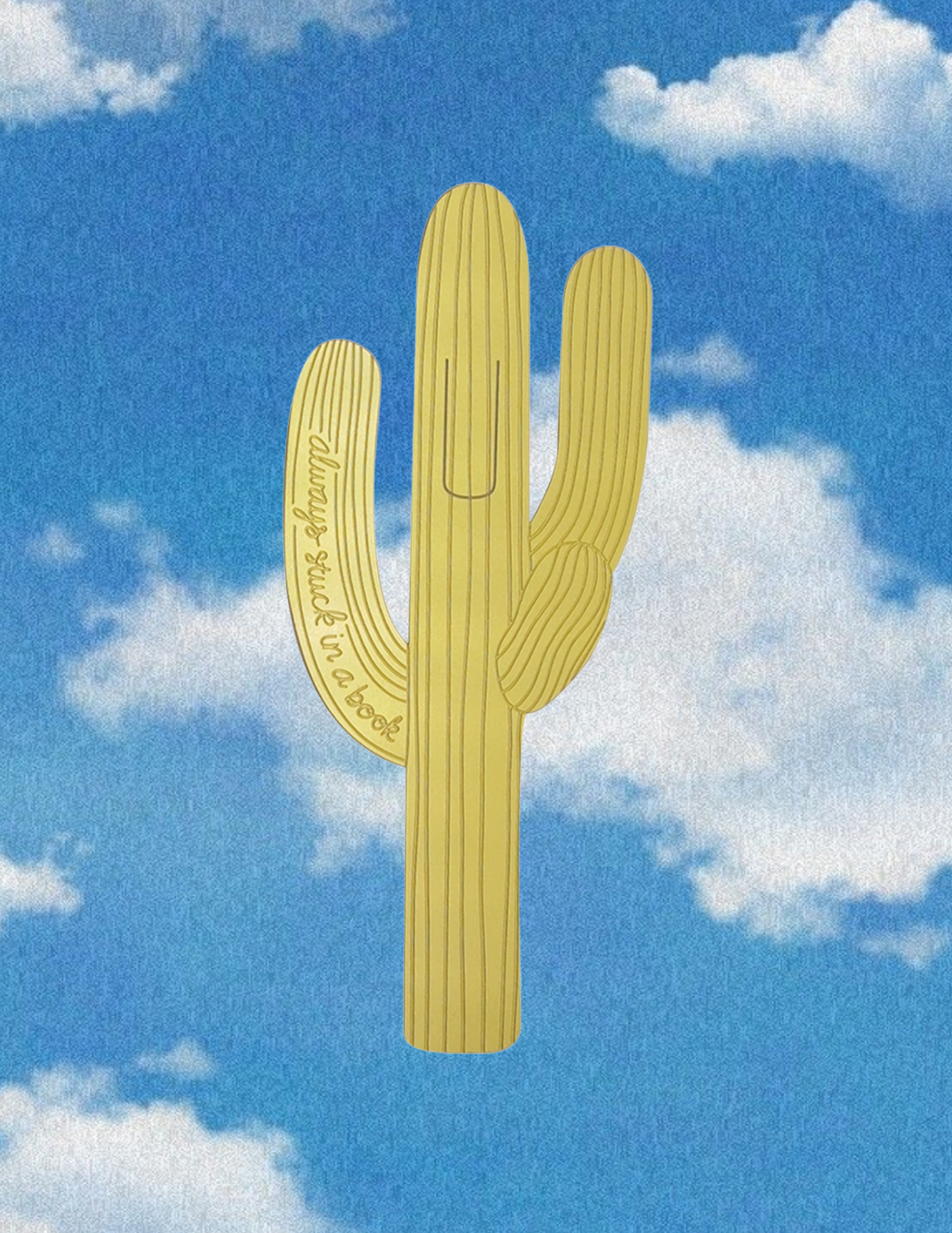 Always Stuck In A Book Cactus Bookmark