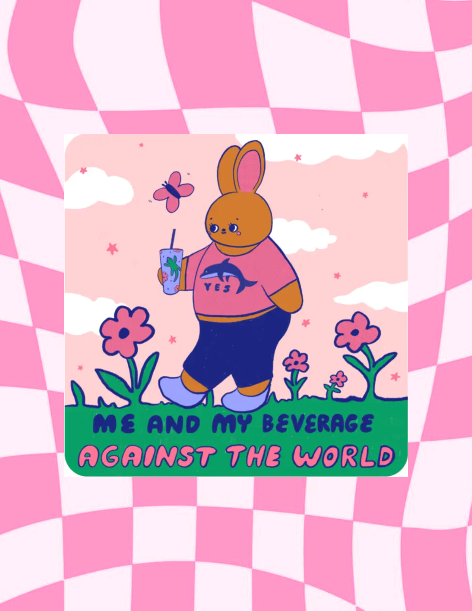 Me And My Beverage Sticker