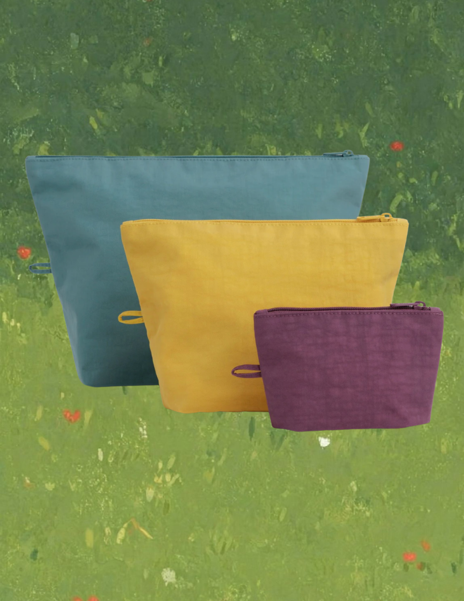 Baggu Go Pouch Set | Jewel Mix
