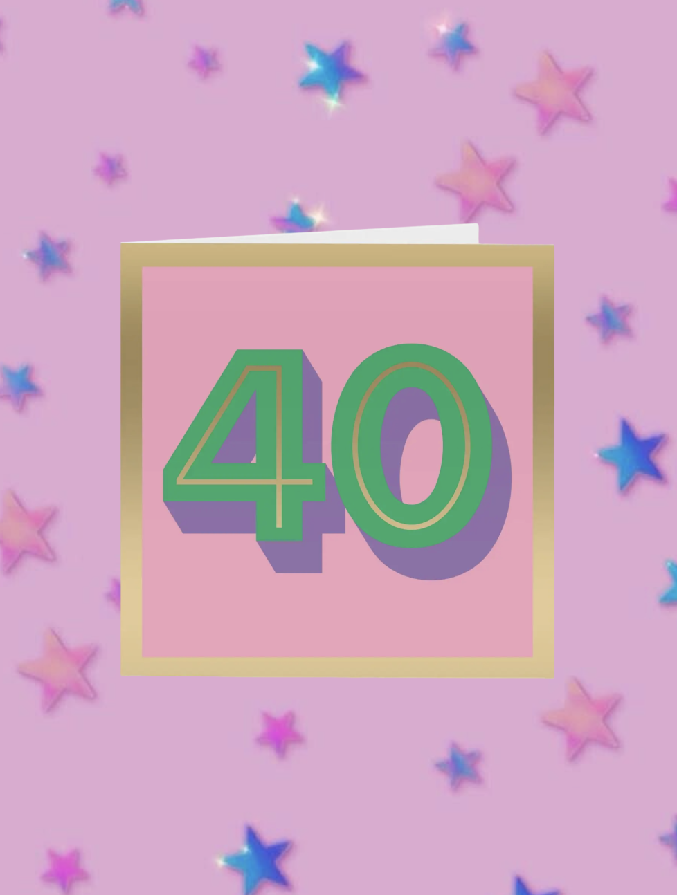 40th Birthday Card