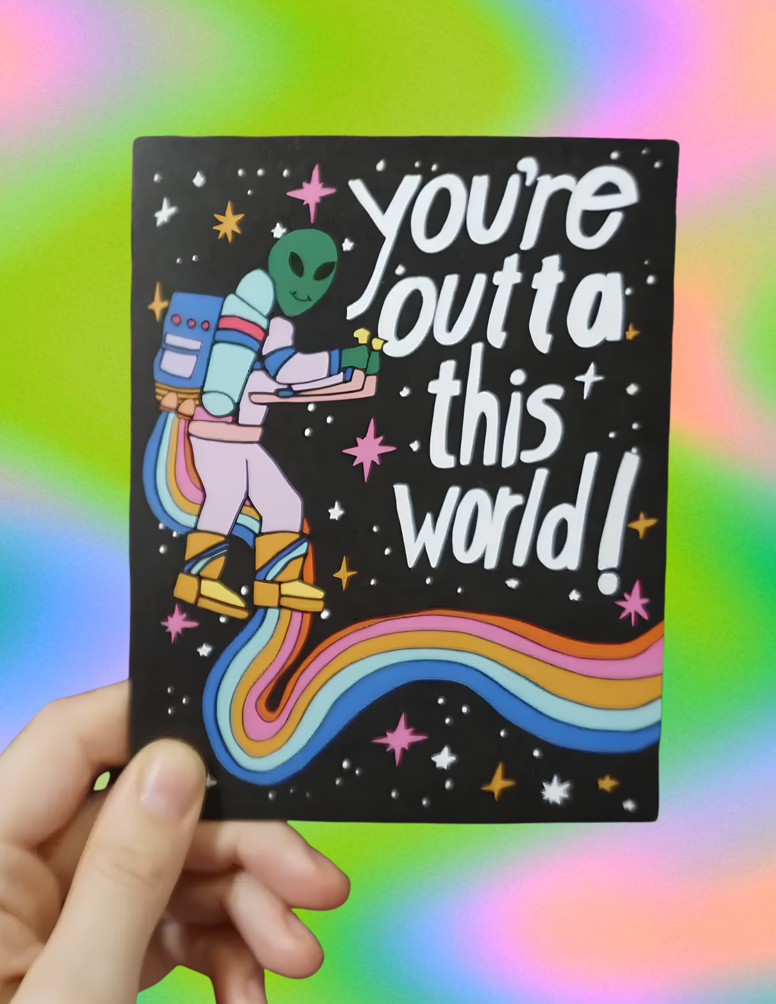 Outta This World Greeting Card