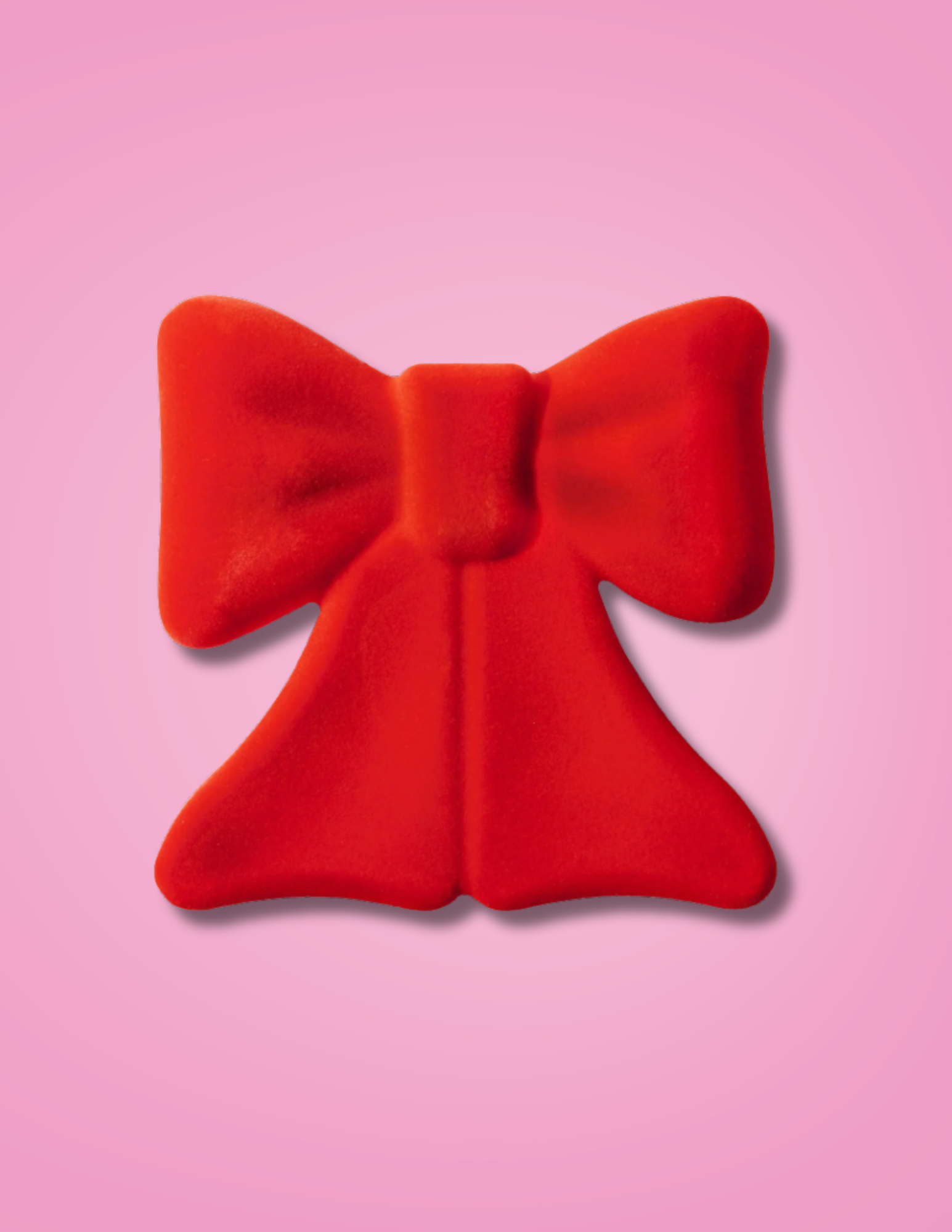 Red Bow Velvet Storage Box
