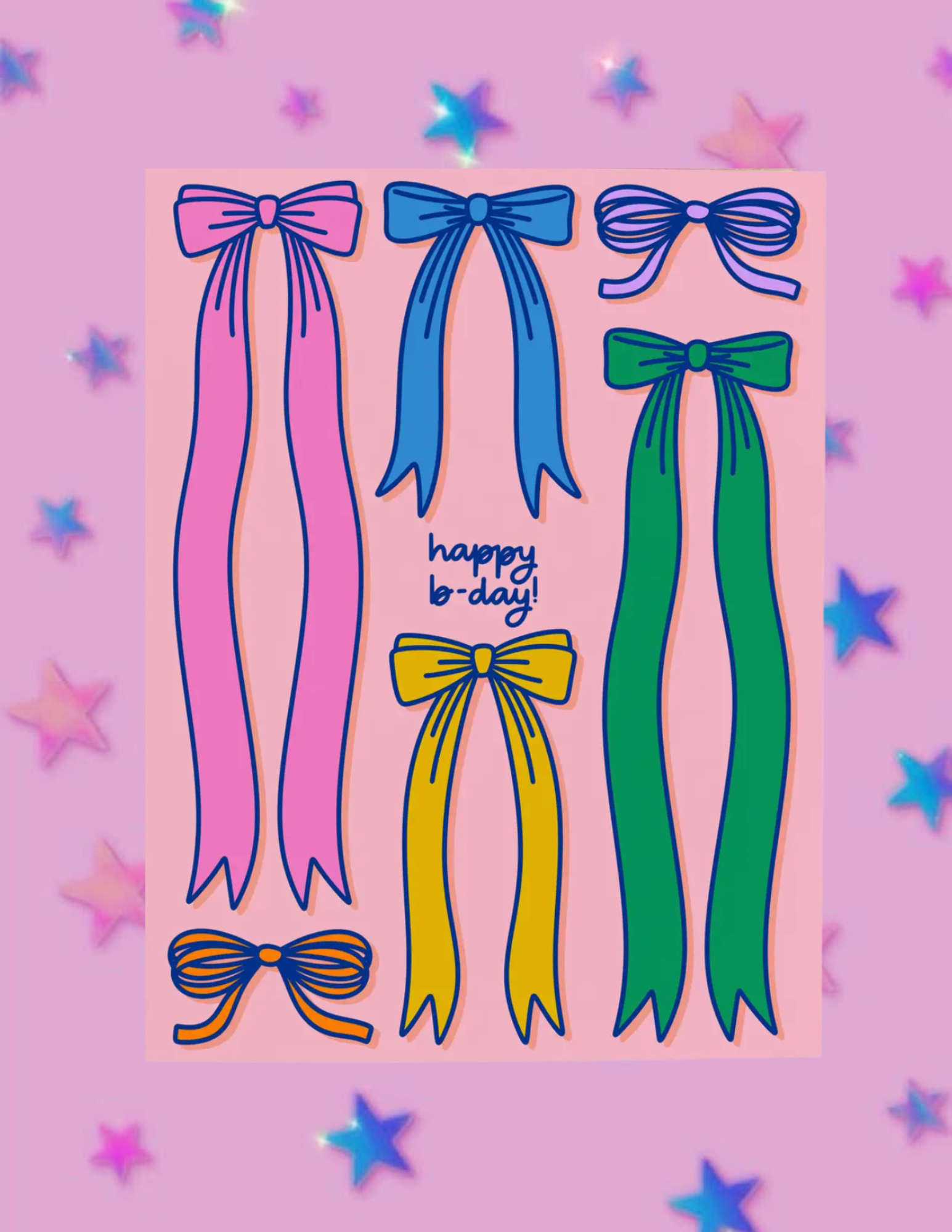 Birthday Bows Birthday Card