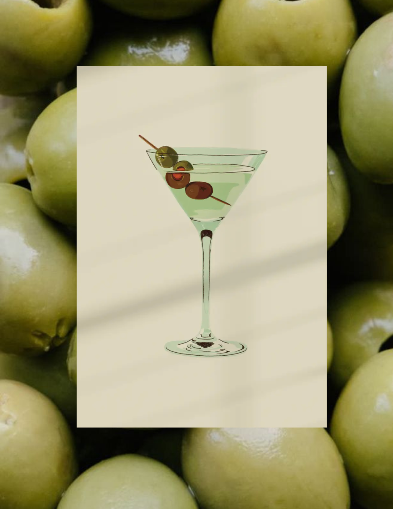 Dirty Martini Art Print