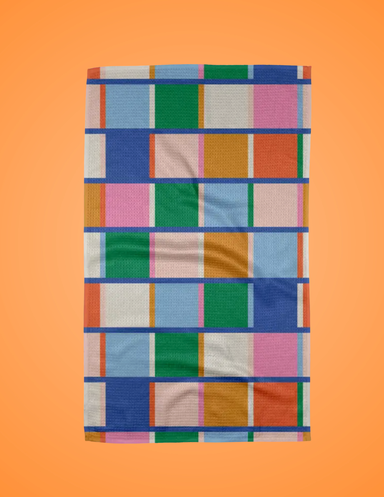 Grid Geometry Tea Towel