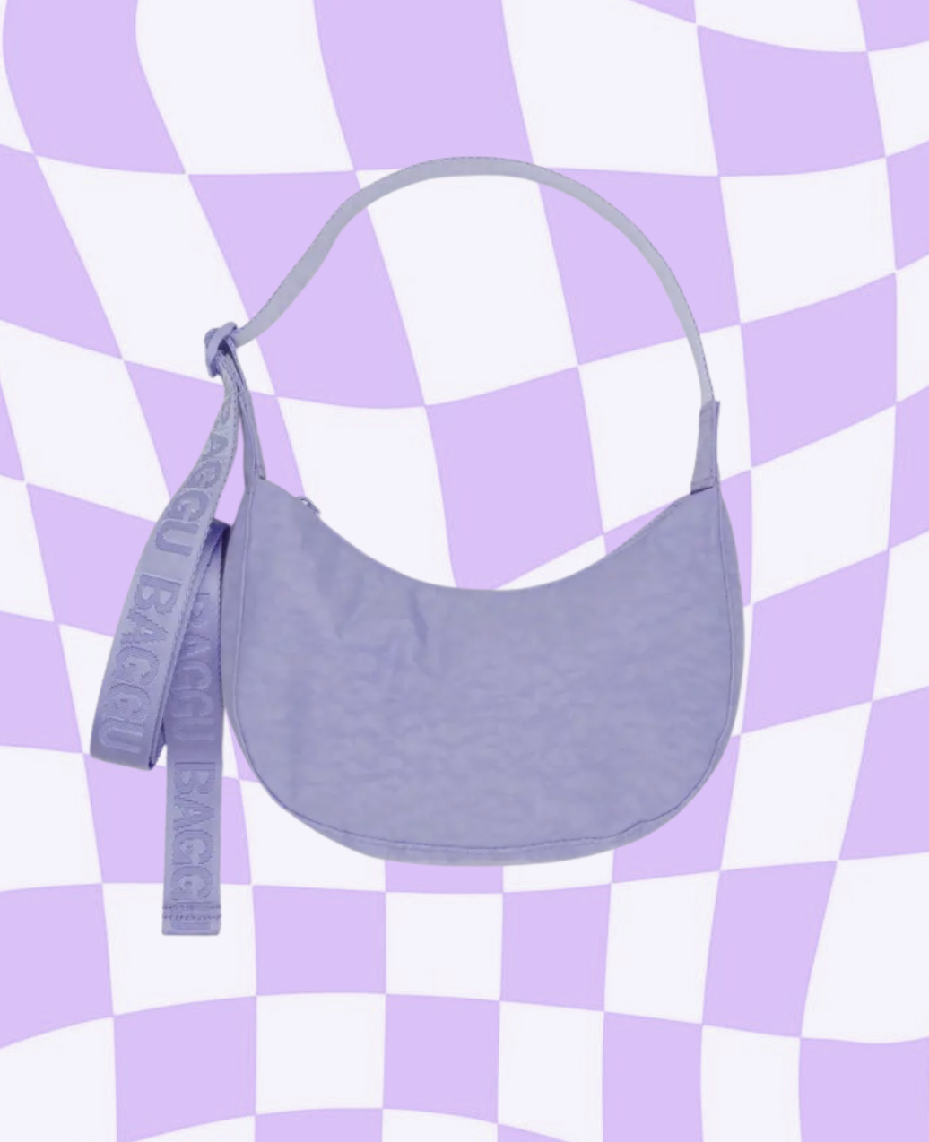 BAGGU Small Crescent Bag - Wisteria