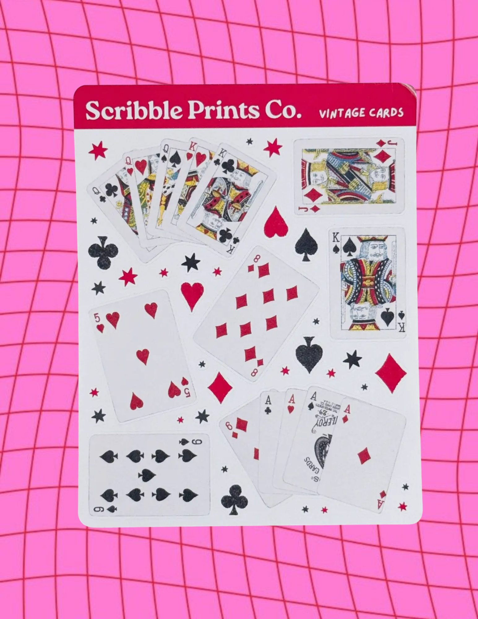 Vintage Cards Matte Journal Stickers