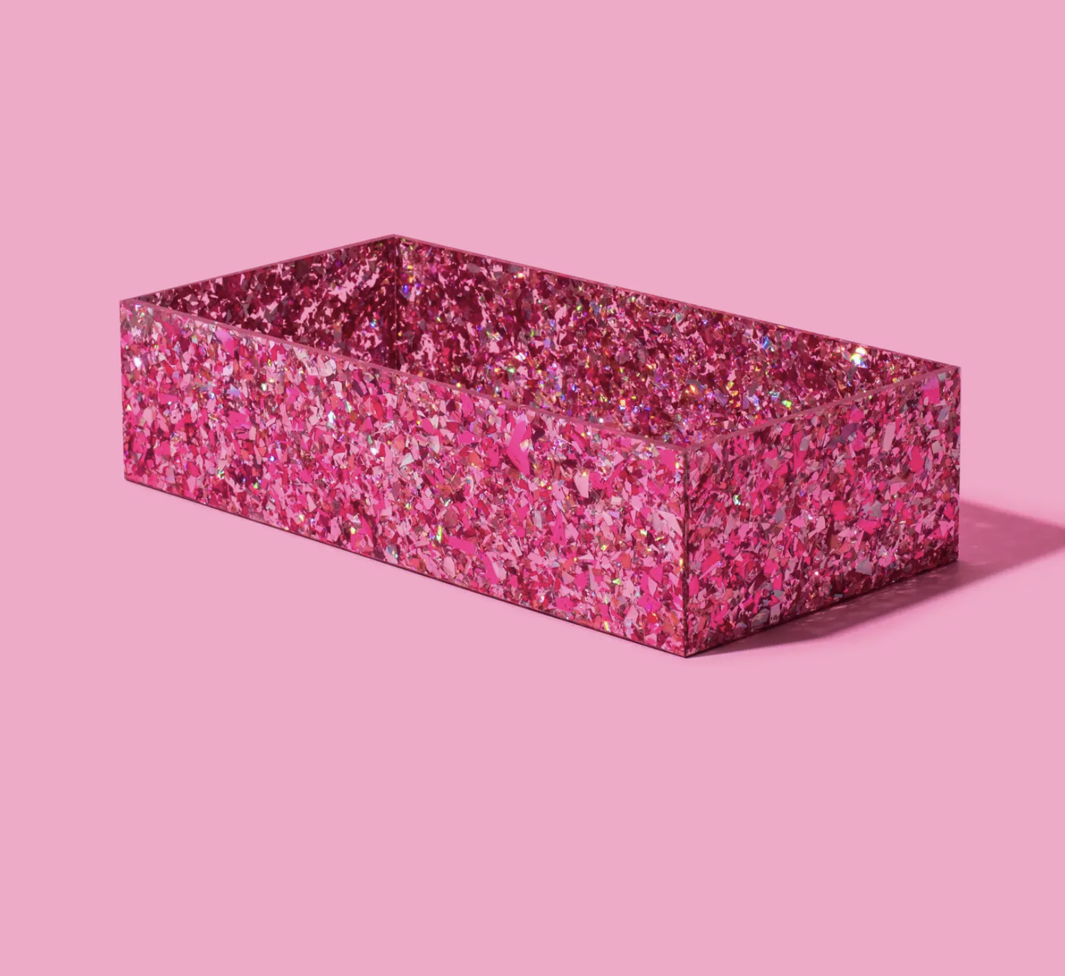 Pink Confetti Acrylic Nesting Tray