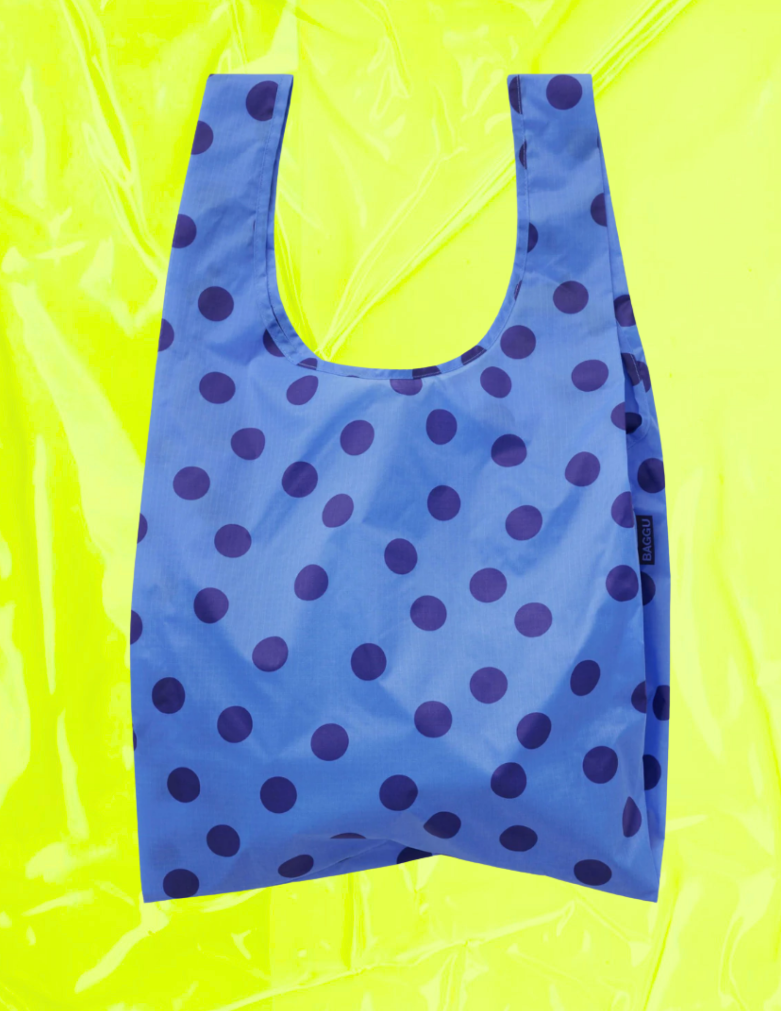 BAGGU Standard Reusable Baggu - Blue Polka Dot