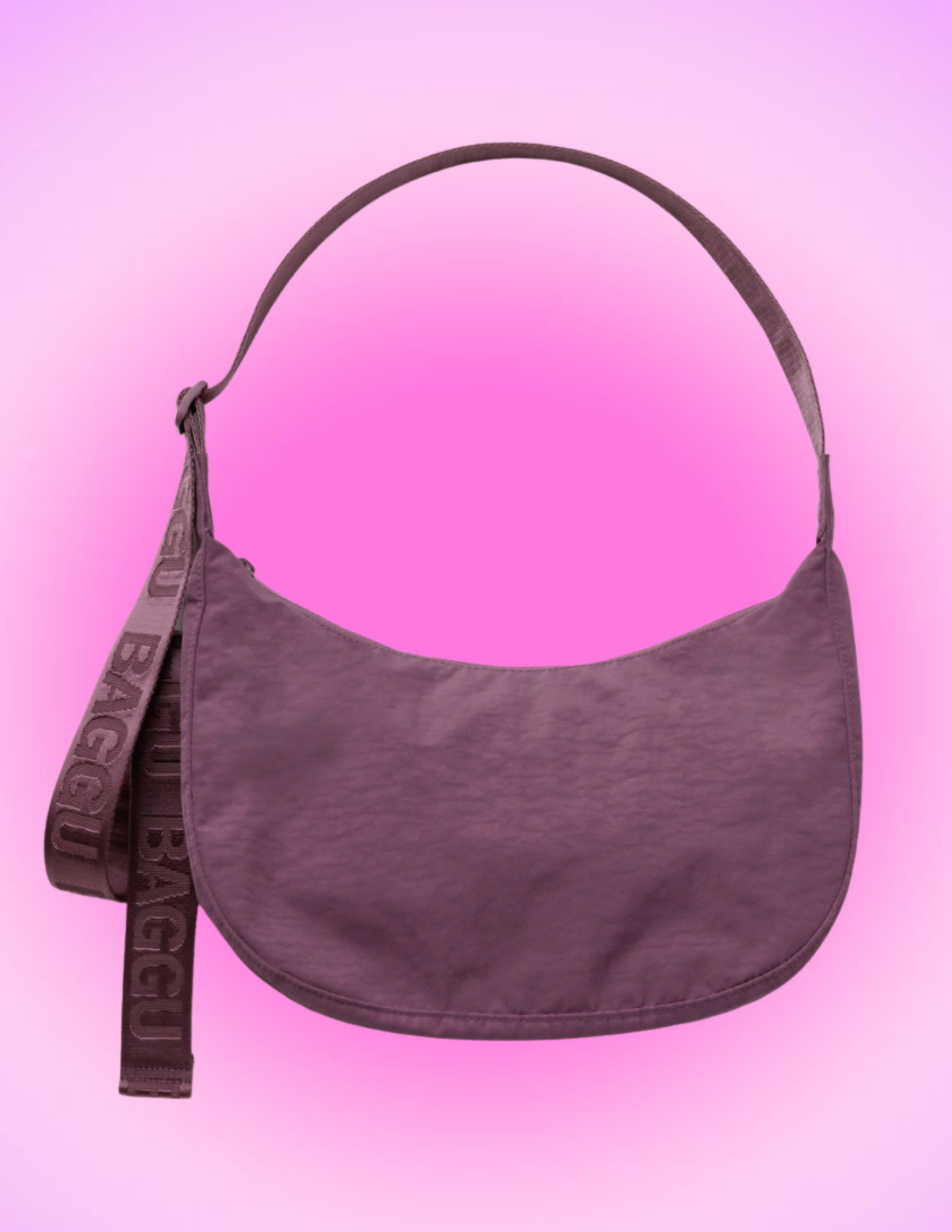 BAGGU Medium Crescent Bag | Wild Plum