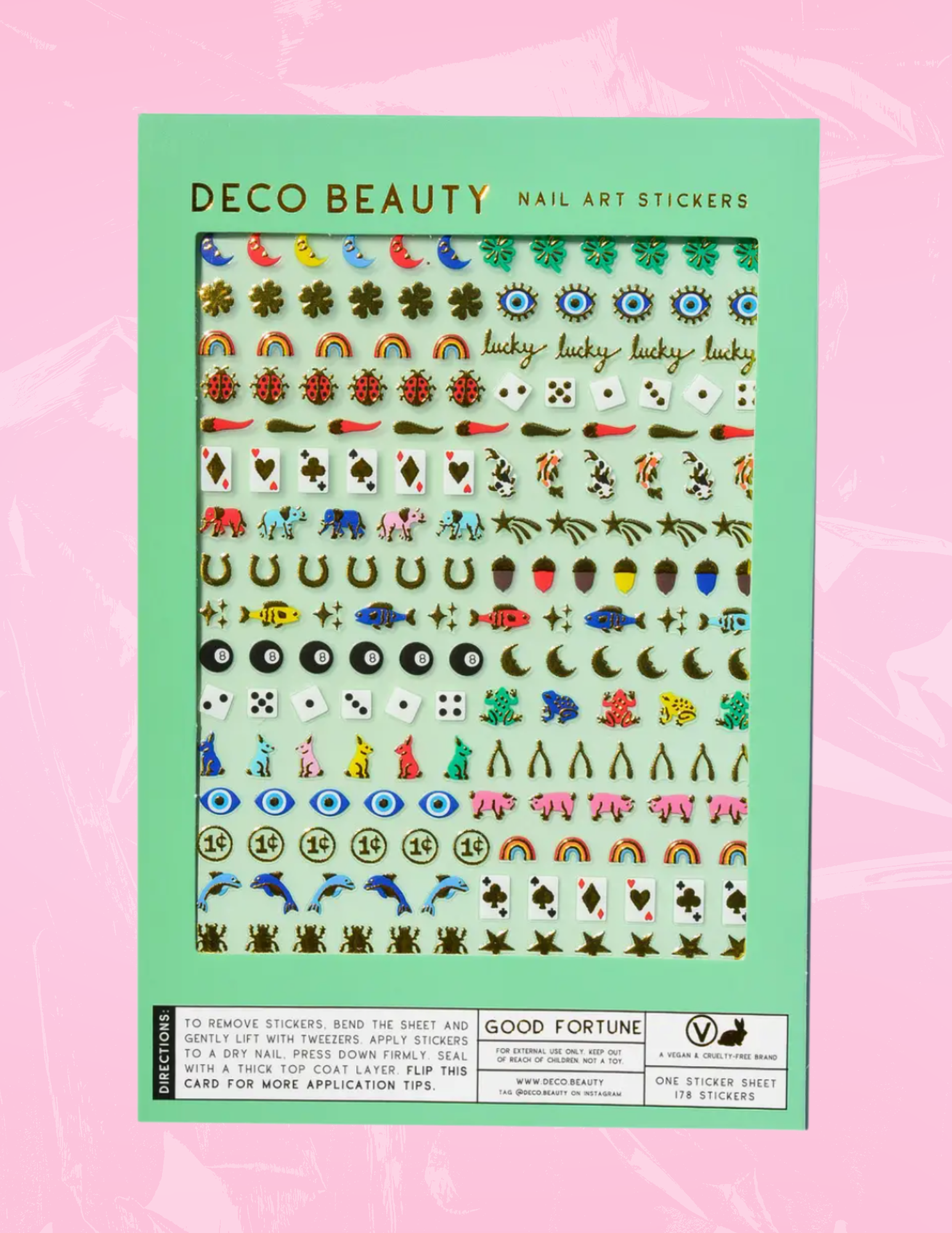 Deco Beauty Nail Art Stickers - Good Fortune