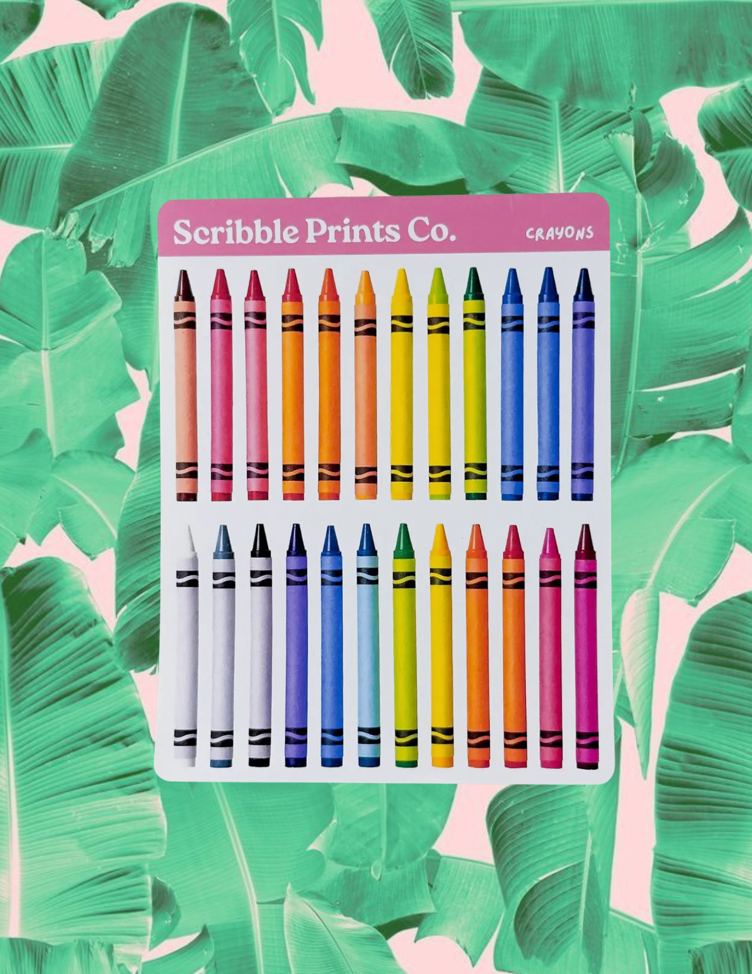 Crayons Matte Journal Stickers